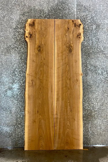 2- Live Edge Ash Rustic Dining Room, Kitchen Table Top Set 20577-20578